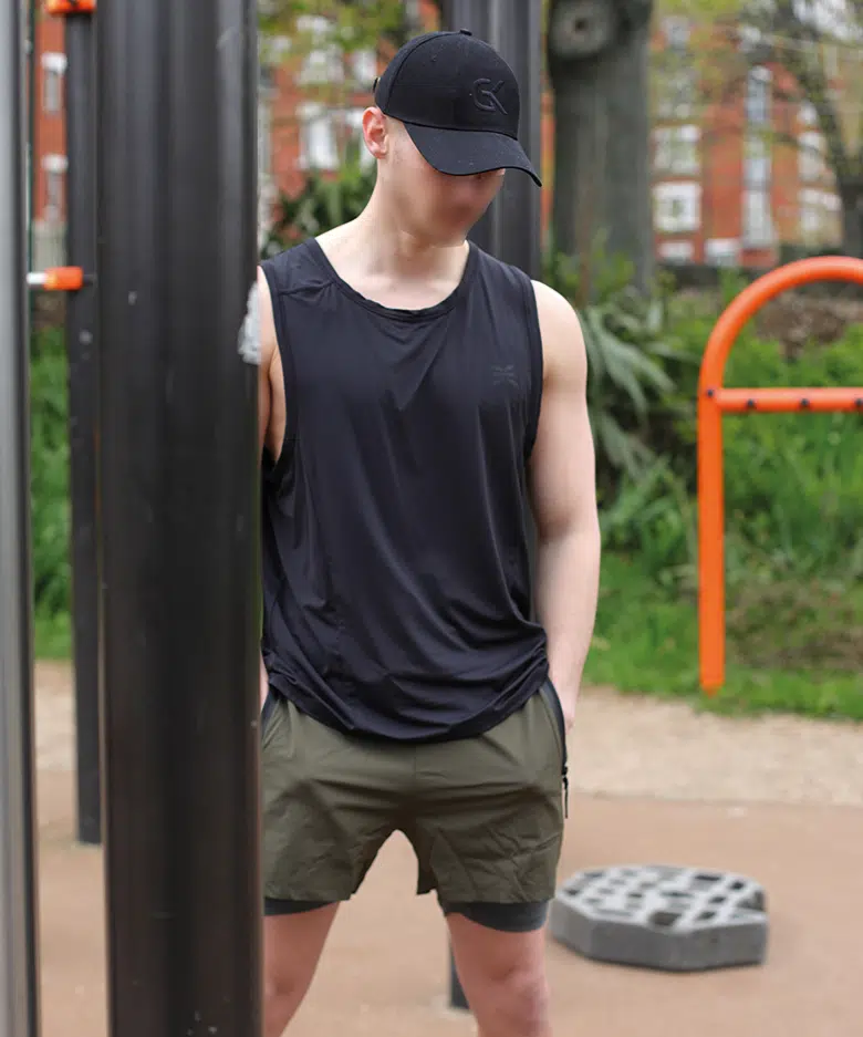 Débardeur de sport Score Noir – Image 2